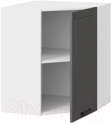 Шкаф навесной для кухни ТриЯ Лорас 1В6У (белый/холст вулкан)