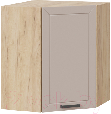 Шкаф навесной для кухни ТриЯ Лорас 1В6У (дуб крафт золотой/холст латте) - фото