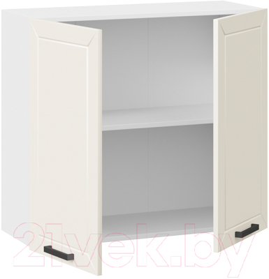 Шкаф навесной для кухни ТриЯ Лорас 1В8 (белый/холст брюле)