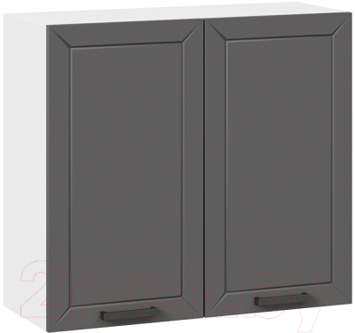 Шкаф навесной для кухни ТриЯ Лорас 1В8 (белый/холст вулкан) - фото