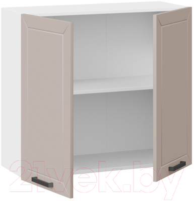 Шкаф навесной для кухни ТриЯ Лорас 1В8 (белый/холст латте)