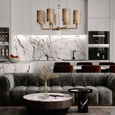 Люстра Евросвет 60134/8 (никель) - фото