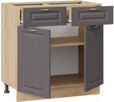 Шкаф-стол кухонный ТриЯ Лина 1Н8Я1 (дуб крафт золотой/графит)