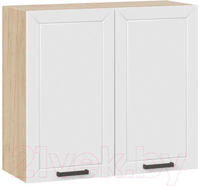 Шкаф навесной для кухни ТриЯ Лорас 1В8 (дуб крафт золотой/холст белый) - фото