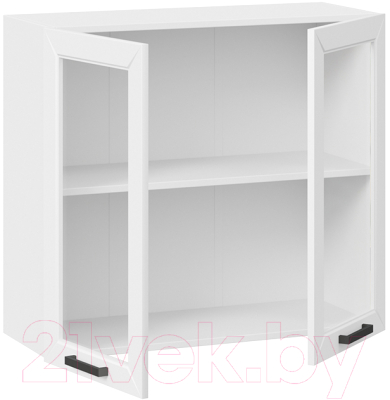 Шкаф навесной для кухни ТриЯ Лорас 1В8С (белый/холст белый)