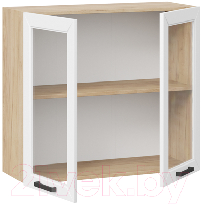 Шкаф навесной для кухни ТриЯ Лорас 1В8С (дуб крафт золотой/холст белый)