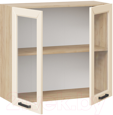 Шкаф навесной для кухни ТриЯ Лорас 1В8С (дуб крафт золотой/холст брюле)