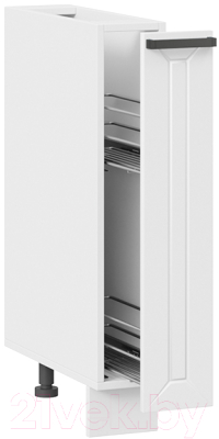 Шкаф карго ТриЯ Лорас 1Н15К (белый/холст белый)