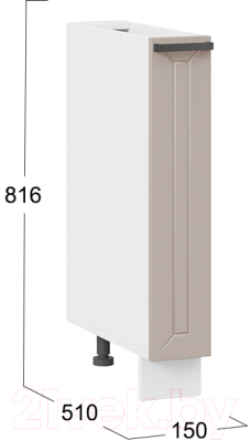 Шкаф карго ТриЯ Лорас 1Н15К (белый/холст латте)