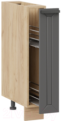 Шкаф карго ТриЯ Лорас 1Н15К (дуб крафт золотой/холст вулкан)