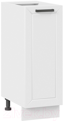 Шкаф-стол кухонный ТриЯ Лорас 1Н3 (белый/холст белый) - фото