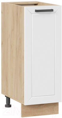 Шкаф-стол кухонный ТриЯ Лорас 1Н3 (дуб крафт золотой/холст белый) - фото