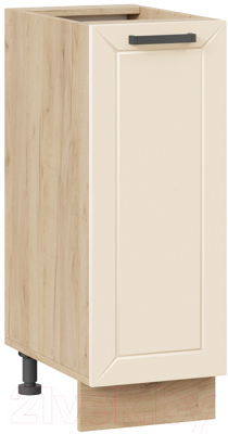 Шкаф-стол кухонный ТриЯ Лорас 1Н3 (дуб крафт золотой/холст брюле) - фото