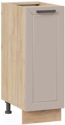 Шкаф-стол кухонный ТриЯ Лорас 1Н3 (дуб крафт золотой/холст латте) - фото