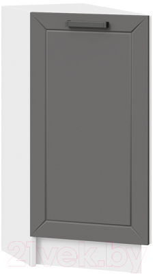 Шкаф-стол кухонный ТриЯ Лорас 1Н3Т (белый/холст вулкан) - фото