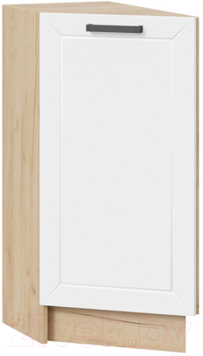 Шкаф-стол кухонный ТриЯ Лорас 1Н3Т (дуб крафт золотой/холст белый) - фото