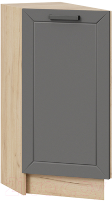 Шкаф-стол кухонный ТриЯ Лорас 1Н3Т (дуб крафт золотой/холст вулкан) - фото