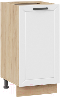 Шкаф-стол кухонный ТриЯ Лорас 1Н4 (дуб крафт золотой/холст белый) - фото