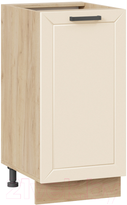 Шкаф-стол кухонный ТриЯ Лорас 1Н4 (дуб крафт золотой/холст брюле) - фото