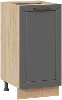 Шкаф-стол кухонный ТриЯ Лорас 1Н4 (дуб крафт золотой/холст вулкан) - фото