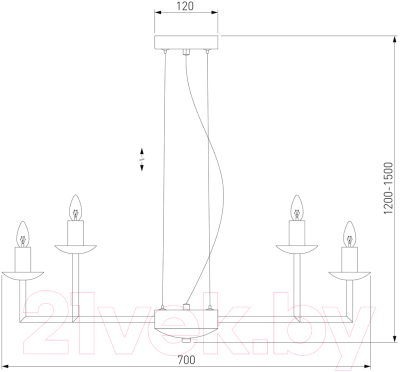 Люстра Евросвет 60150/10