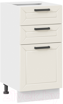 Шкаф-стол кухонный ТриЯ Лорас 1Н4Я3 (белый/холст брюле) - фото