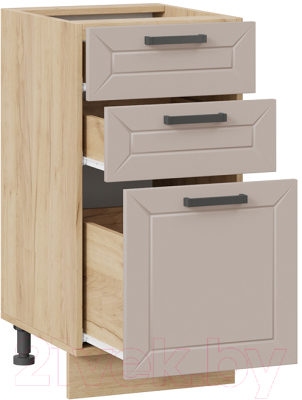 Шкаф-стол кухонный ТриЯ Лорас 1Н4Я3 (дуб крафт золотой/холст латте)