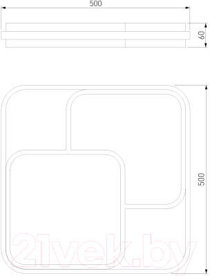 Потолочный светильник Евросвет 90253/1 (черный)