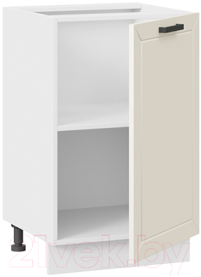 Шкаф-стол кухонный ТриЯ Лорас 1Н5 (белый/холст брюле)