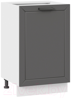 Шкаф-стол кухонный ТриЯ Лорас 1Н5 (белый/холст вулкан) - фото