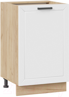 Шкаф-стол кухонный ТриЯ Лорас 1Н5 (дуб крафт золотой/холст белый) - фото