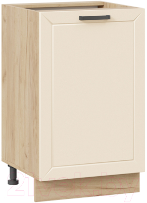 Шкаф-стол кухонный ТриЯ Лорас 1Н5 (дуб крафт золотой/холст брюле) - фото