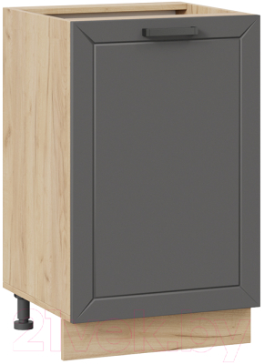 Шкаф-стол кухонный ТриЯ Лорас 1Н5 (дуб крафт золотой/холст вулкан) - фото