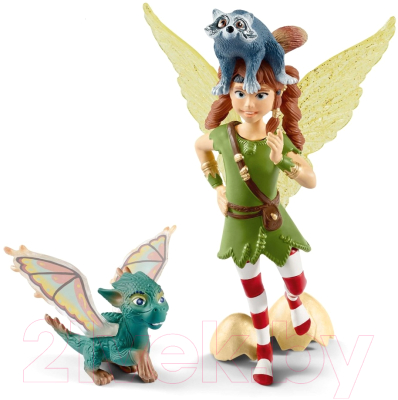 Набор фигурок коллекционных Schleich Эльфийка Марвин с Нугуром и Пиу / 70581 - фото