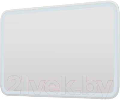 Зеркало Пекам Marta 1 80x50 / marta1-80x50dcl (с подсветкой, сенсором на взмах руки и часами) - фото