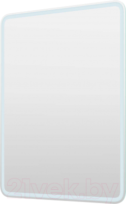 Зеркало Пекам Marta 1 80x100 / marta1-80x100dcl (с подсветкой, сенсором на взмах руки и часами) - фото