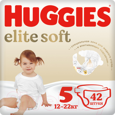 Подгузники детские Huggies Elite Soft Mega 5 - фото