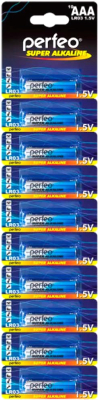 Комплект батареек Perfeo Super Alkaline / PF LR03/10BL - фото