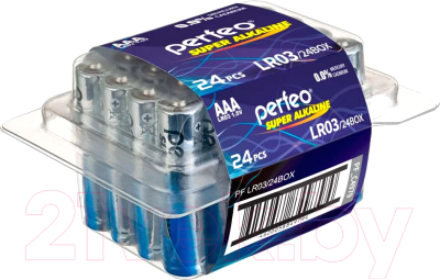 Комплект батареек Perfeo Super Alkaline / PF LR03/24BOX - фото