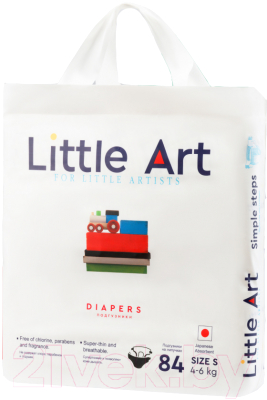 Подгузники детские Little Art S 4-6кг - фото