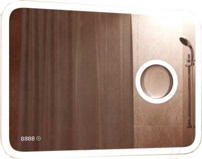 Зеркало Континент Bliss Led 120x80 (увеличительное зеркало, музыкальный блок, подогрев) - фото