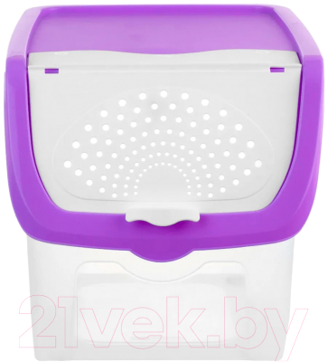 Емкость для хранения El Casa 640184 (прозрачный/фиолетовый)