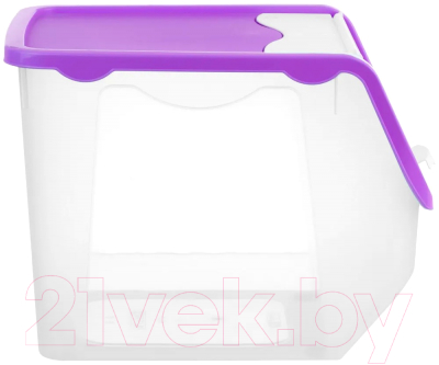 Емкость для хранения El Casa 640184 (прозрачный/фиолетовый)