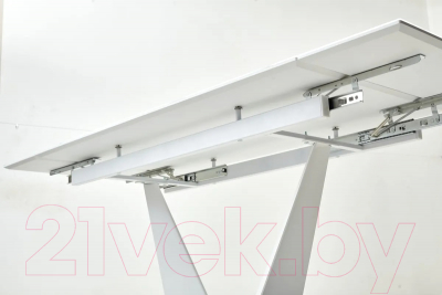 Обеденный стол M-City Ниагара 140 / 480M04462 (белый мрамор/белый)