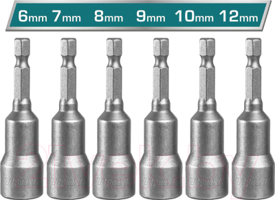 Набор головок слесарных TOTAL TAC2765061