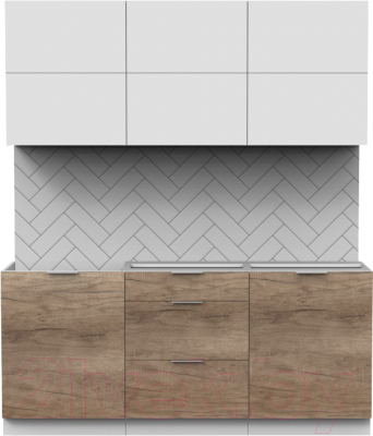 Готовая кухня Интермебель Микс Топ-34 1.8м без столешницы - фото