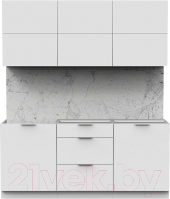 Готовая кухня Интермебель Микс Топ-34 1.8м без столешницы - фото