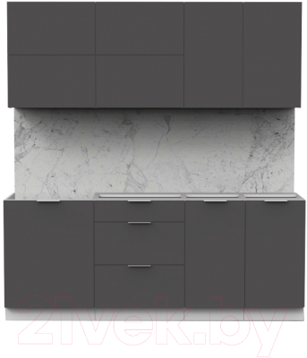 Готовая кухня Интермебель Микс Топ-35 2.0м без столешницы - фото