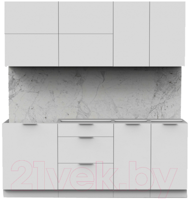 Готовая кухня Интермебель Микс Топ-35 2.0м без столешницы - фото