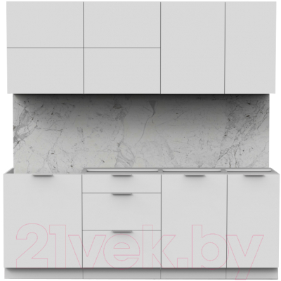 Готовая кухня Интермебель Микс Топ-36 2.1м без столешницы - фото